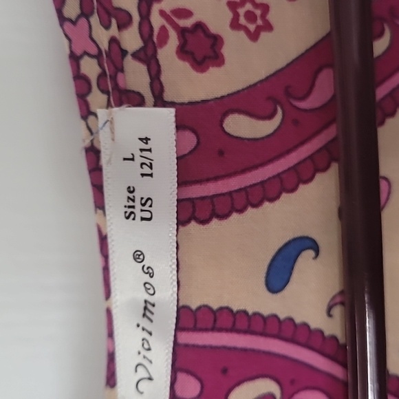 R. Vivimos Women's Maxi Dress Bohemian Size 12/14 - Picture 4 of 8